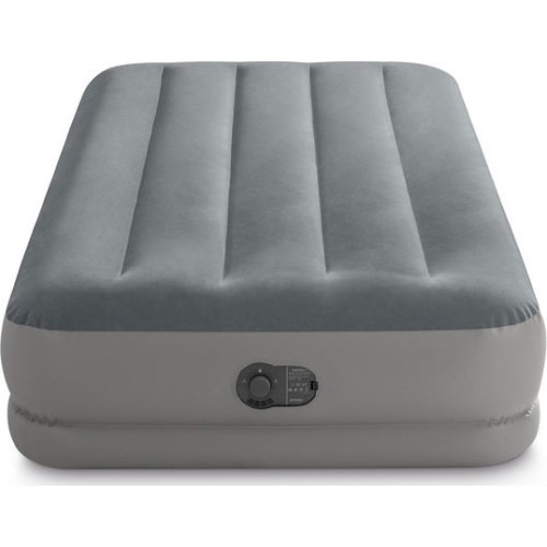 INTEX 64112 vienvietis pripučiamas čiužinys su elektriniu siurbliu 191x99x30 cm