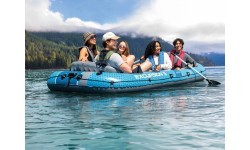 Pripučiamas pontonas Excursion 5, 5 vietų, su pompa, 2 irklais ir krepšiu