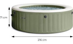Pripučiamas SPA baseinas su hidromasažu 6 asm. 216x71 cm Intex 28428NP