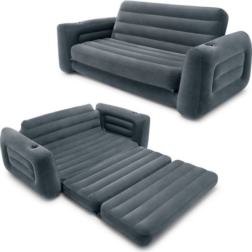 Pripučiama sofa-lova, keičiama į čiužinį 2 in 1 INTEX 66552