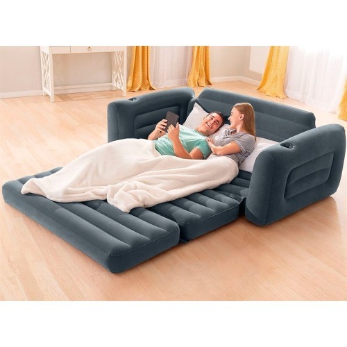 Pripučiama sofa-lova, keičiama į čiužinį 2 in 1 INTEX 66552