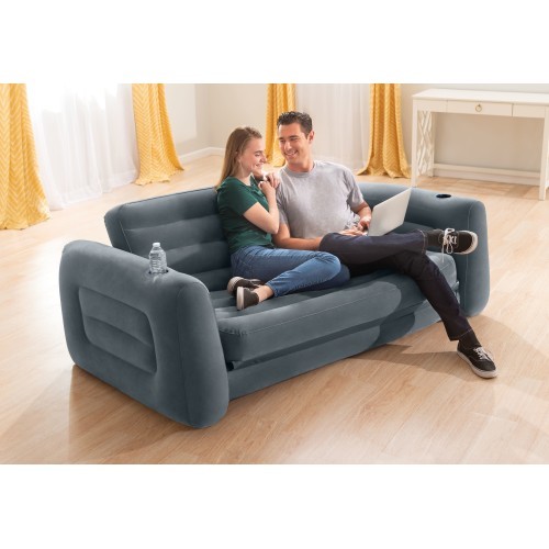Pripučiama sofa-lova, keičiama į čiužinį 2 in 1 INTEX 66552