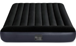 Pripučiamas veliūrinis čiužinys su pompa Intex 64150ND