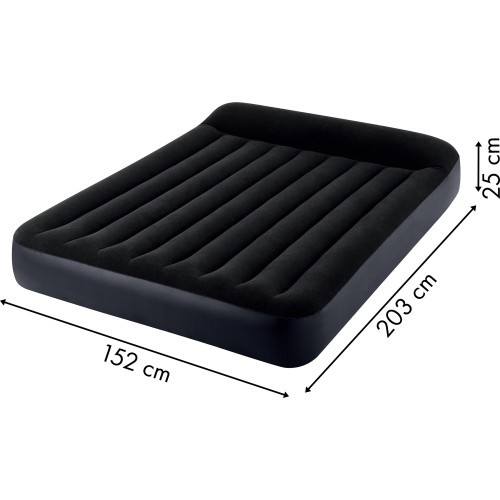 Pripučiamas veliūrinis čiužinys su pompa Intex 64150ND