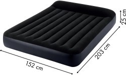 Inflatable mattress with pump bed velour Intex 64150ND