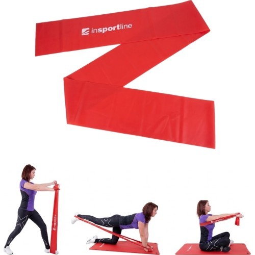 Resistance Band inSPORTline Clingy 170 cm / 2.5 kg – Red