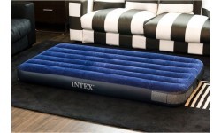 Надувной велюровый матрас Intex, 191x76 см