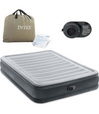 Двуспальный надувной матрас с автоматическим насосом Intex, 191x137 см