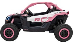 Elektrinis vaikiškas motociklas Maverick Turbo RR STRONG, rožinis