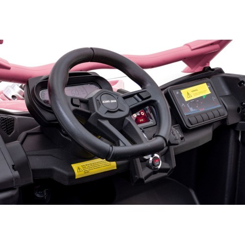 Elektrinis vaikiškas motociklas Maverick Turbo RR STRONG, rožinis