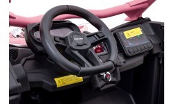 Elektrinis vaikiškas motociklas Maverick Turbo RR STRONG, rožinis