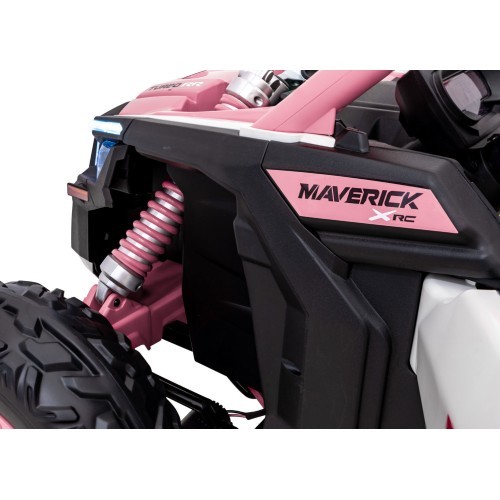 Elektrinis vaikiškas motociklas Maverick Turbo RR STRONG, rožinis