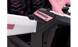 Elektrinis vaikiškas motociklas Maverick Turbo RR STRONG, rožinis