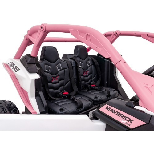 Elektrinis vaikiškas motociklas Maverick Turbo RR STRONG, rožinis