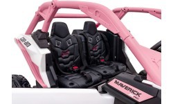 Elektrinis vaikiškas motociklas Maverick Turbo RR STRONG, rožinis