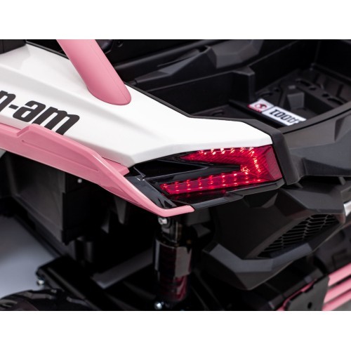 Elektrinis vaikiškas motociklas Maverick Turbo RR STRONG, rožinis
