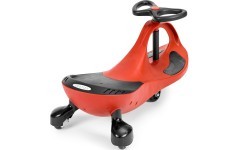 Vaikiškas gravitacinis automobilis su LED ratais, raudonas ECOTOYS