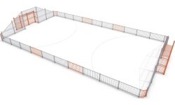 Futbolo vartai Arena Inter-Play 2a (25x12m)