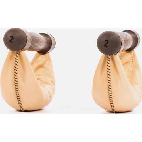 Набор гантелей SwingBells из ореха, натуральный - 2 kg