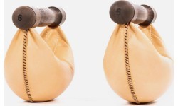 SwingBells riešutmedžio hanteliai, natūralios spalvos, rinkinys - 8 kg