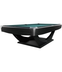 Biliardo stalas Dynamic Axion, 9 pėdų, matinis juodas, Simonis 760 mėlynai žalias