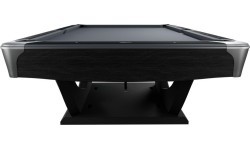 Бильярдный стол Dynamic Axion, 9 футов, матовый чёрный, Simonis 760 сине-зелёный