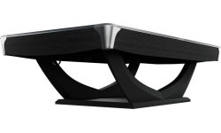 Бильярдный стол Dynamic Axion, 9 футов, матовый чёрный, Simonis 760 сине-зелёный