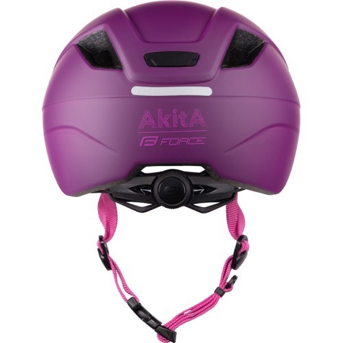 Kids' Helmet FORCE Akita, size S-M (52-57 cm), purple