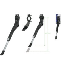Подножка велосипедная FORCE 26-29", крепление на заднее перо рамы (алюминий, чёрная)