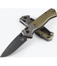 Benchmade 593BK PSK, MagnaCut, Gray/ Green G10
