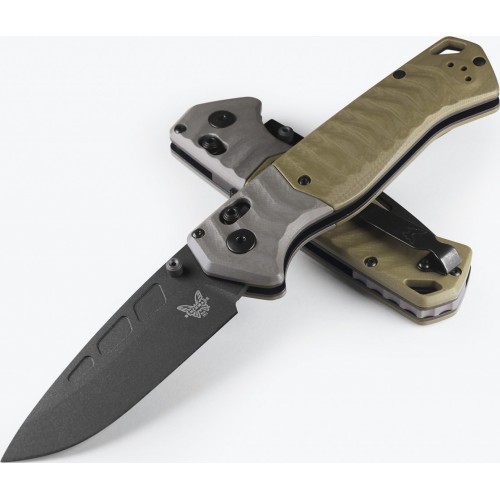 Benchmade 593BK PSK, MagnaCut, Gray/ Green G10