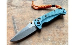Складной нож Benchmade 18065 Mini Adira, MagnaCut, Blue Grivory
