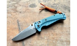 Benchmade 18060 Adira sulankstomas peilis, MagnaCut, mėlyna Grivory rankena