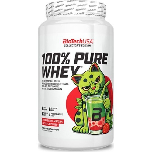 Biotech 100% Pure Whey Strawberry-Matcha Latte 900 g.
