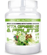 Scitec Greens & Fruits (žalumynų mišinys) 600 g.