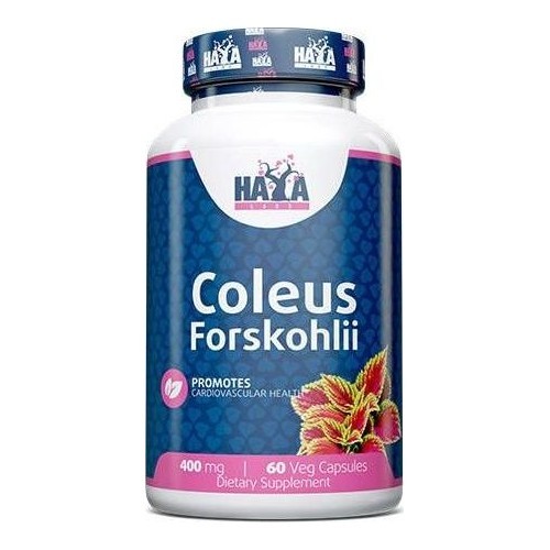 Haya Labs Coleus Forskohlii (Barzdotųjų cimbžiedų (coleus forskohlii) šaknų ekstraktas) 60 kaps.