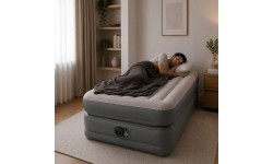 Pripučiamas viengulis čiužinys 191x99x51 cm su įmontuota elektrine pompa INTEX 64162