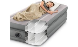 Pripučiamas viengulis čiužinys 191x99x51 cm su įmontuota elektrine pompa INTEX 64162