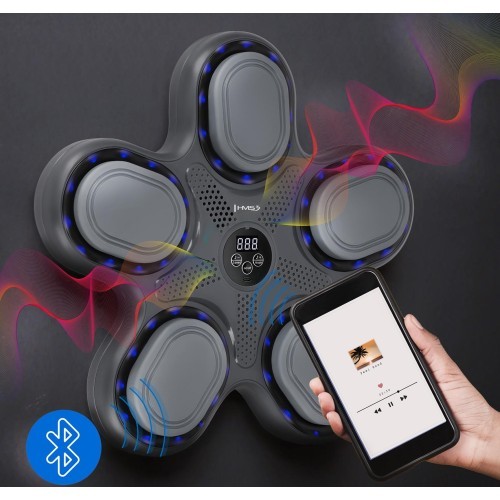 Išmanusis bokso treniruoklis TB11 su pirštinėmis ir Bluetooth, HMS