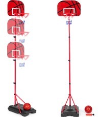 Basketball basket for children adjustable height ball pump