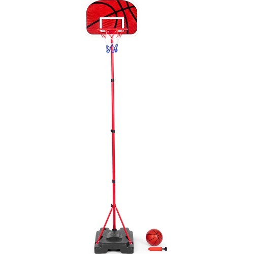 Детская баскетбольная стойка с регулируемой высотой и насосом для мяча