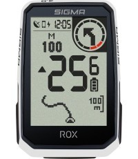 Bicycle Computer SIGMA ROX 4.0 Endurance GPS White HR Set