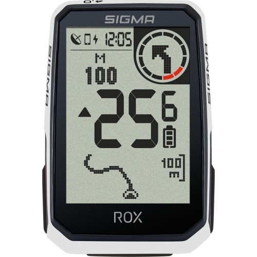 Bicycle Computer SIGMA ROX 4.0 Endurance GPS White HR Set