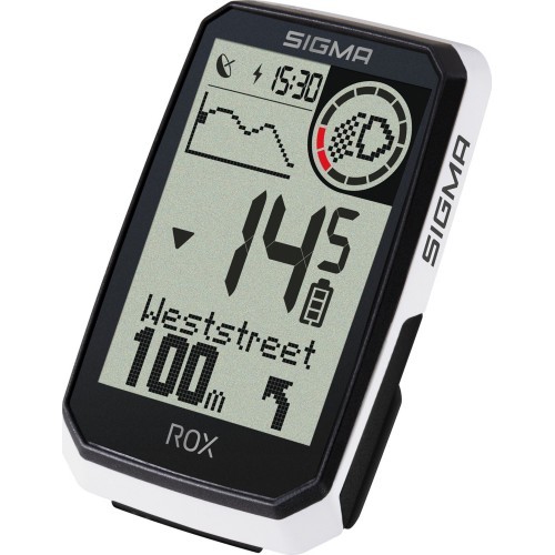 Велокомпьютер SIGMA ROX 4.0 Endurance GPS White HR Set