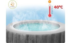 Pripučiamas kvadratinis SPA baseinas su hidromasažu 4 asm. 175x71 cm INTEX 28446