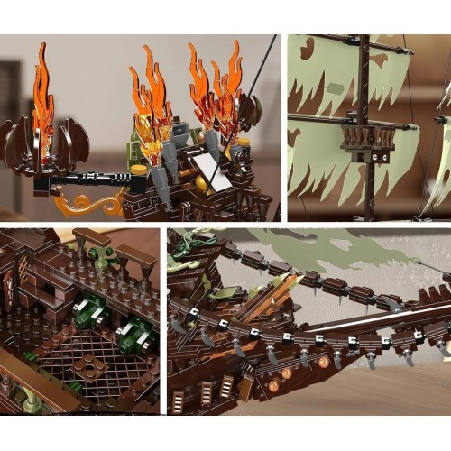Piratų laivo konstruktorius, 4364 dalių