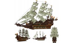 Piratų laivo konstruktorius, 4364 dalių