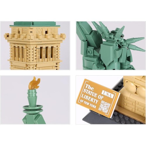 Building Blocks Set Series Buildings Statue of Liberty 1409pcs.