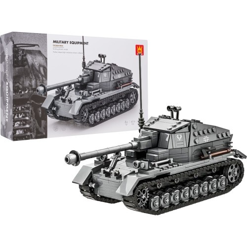 Pilkas statybinių blokelių rinkinys 632 vnt.