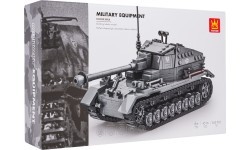 Pilkas statybinių blokelių rinkinys 632 vnt.